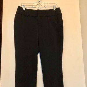 Black boot cut dress pants